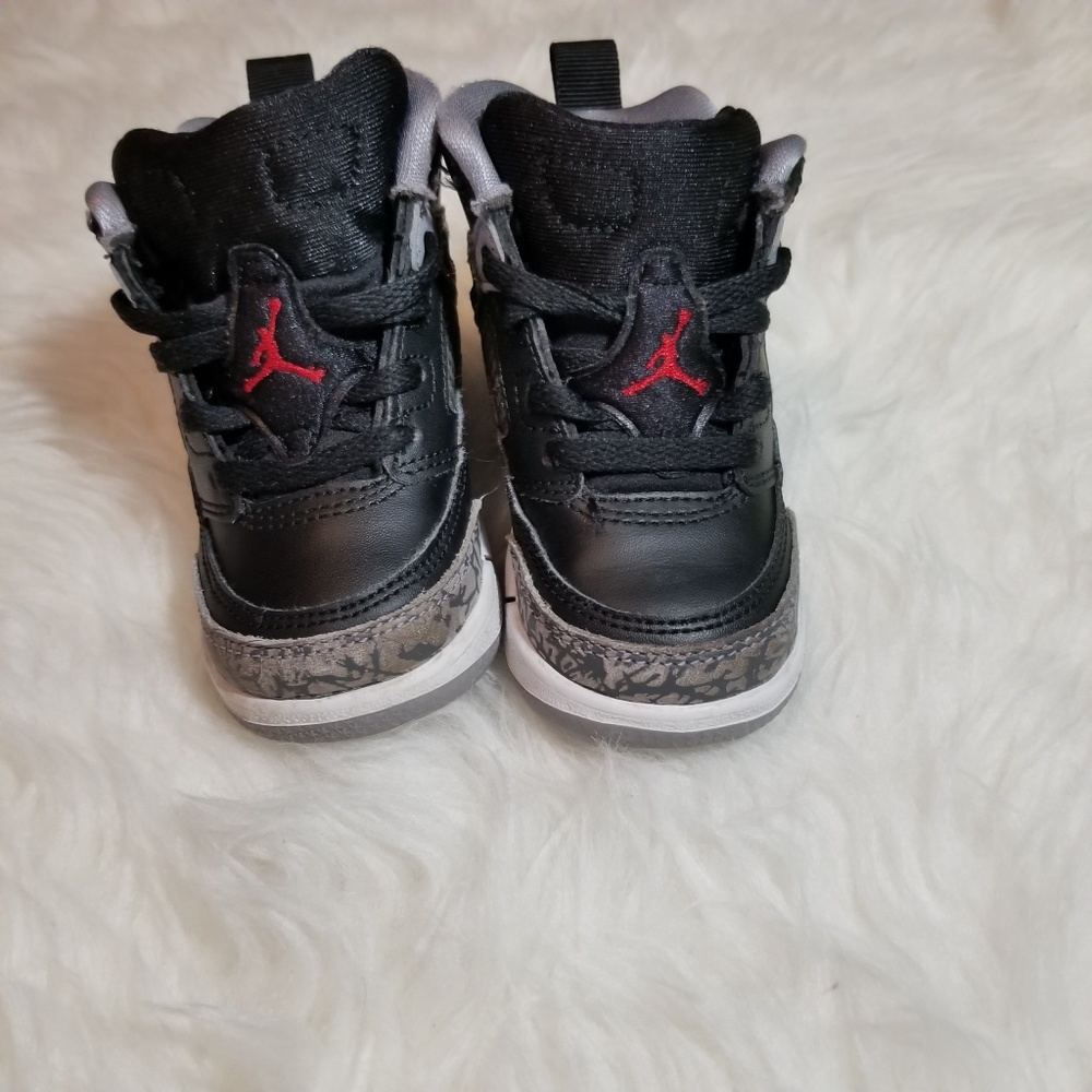 NIKE AIR JORDAN SPIZIKE SZ 6 C TODDLER BLACK CEMEN - Picture 5 of 8